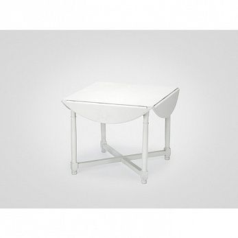 Белый раскладной обеденный стол KD/LT-TW