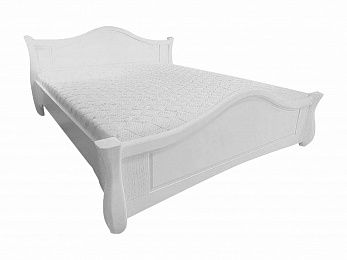 Белая кровать из массива дерева KD/Dub-White